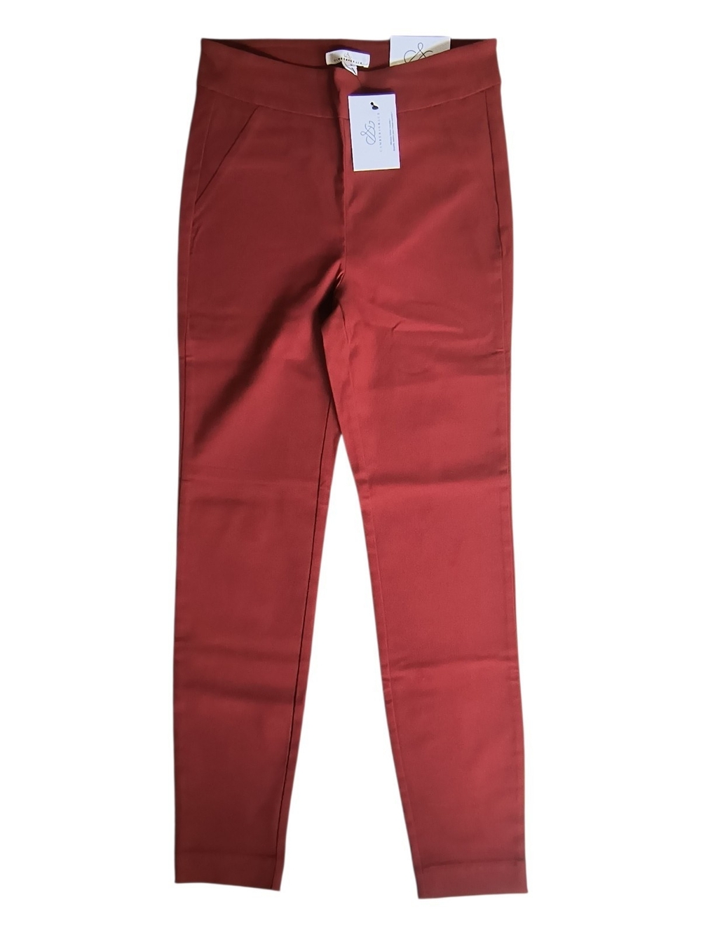 NWT Camber & Grace Fusionflexx Ankle Length Legging Pants Rust Red - S/P